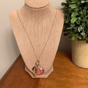 LOFT Charm Necklace with Long Length Chain